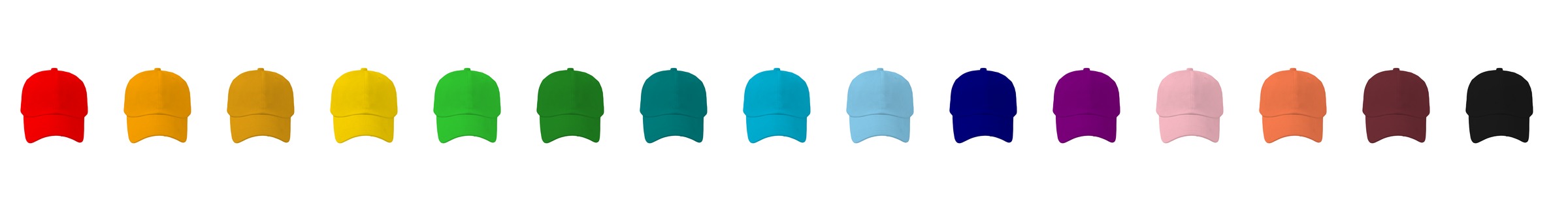 Caps in every colour