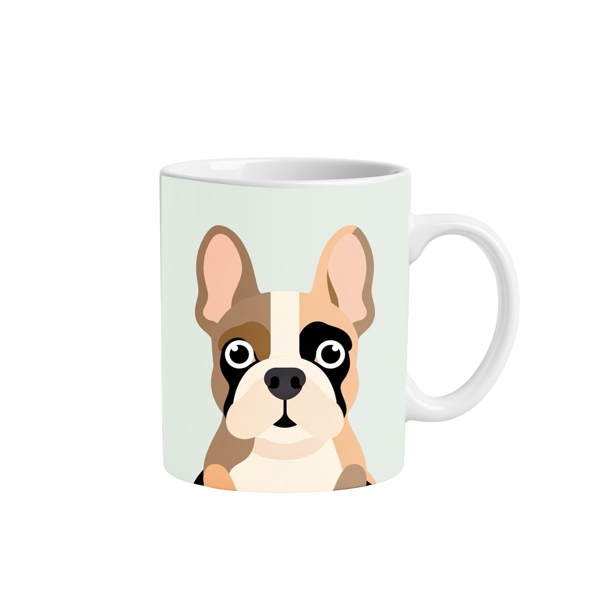 Cup wrapped with French Bulldog artwork