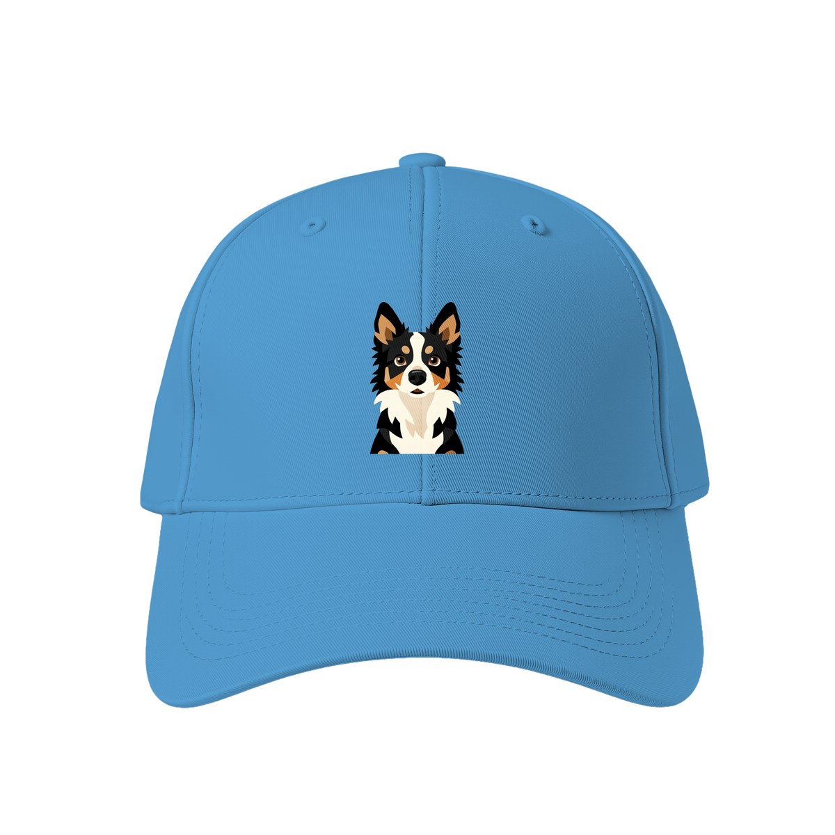 Cap with Border Collie artwork